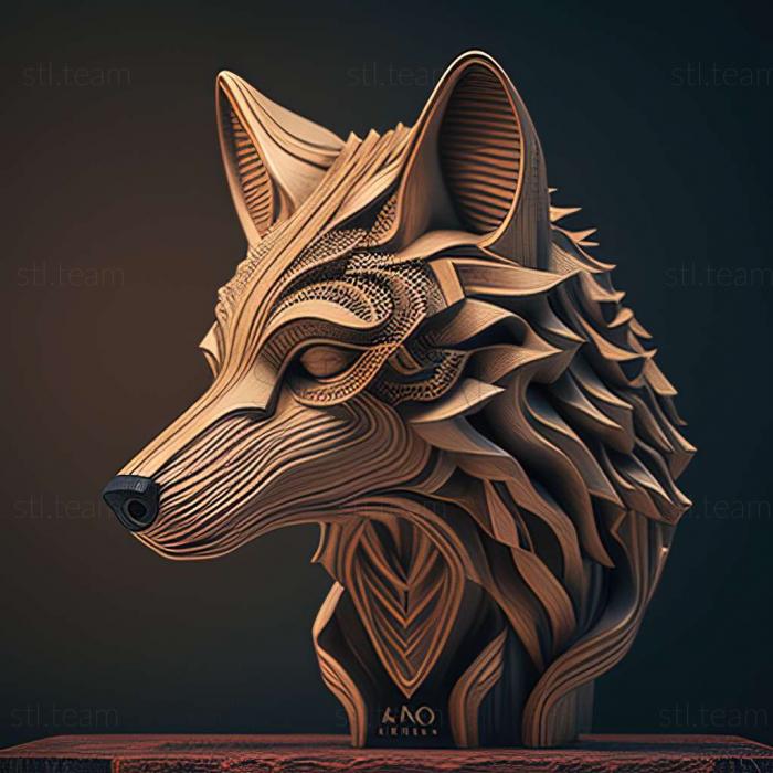 3D модель Арго волк известное животное (STL)
